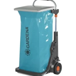 GARDENA Mobil Trädgårdsvagn - Metallram - Justerbar Väskhöjd - Max. 70 kg - Blå