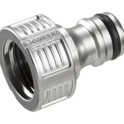 GARDENA Premium krankoppling 15 / 21 - Tillverkad av metall - Antistänksystem - Installation för OGS-anslutning (18240-20)