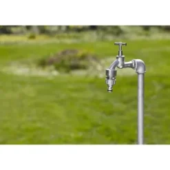 GARDENA Premium krankoppling 15 / 21 - Tillverkad av metall - Antistänksystem - Installation för OGS-anslutning (18240-20)