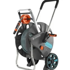 GARDENA slangrulle monterad med AquarollL Easy - 30 m slang