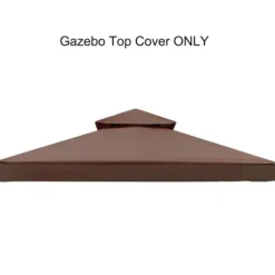 Gazebo Toppöverdrag, UV-skydd, Vattentålig,kaffe, 3M * 3M