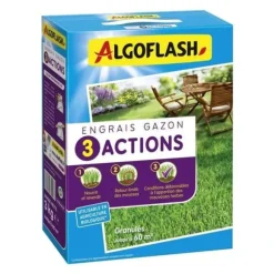 Gazongödsel - Algoflash Naturasol - 3 Åtgärder - 3 kg