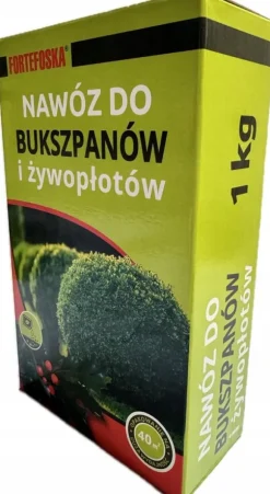GÖDSEL FÖR BUKSTRÄD OCH HÄCKAR FORTEFOSKA 1 KG GRANULAT MYCKET EFFEKTIVT