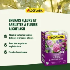 Gödselmedel för blommor och buskar - ALGOFLASH NATURASOL - 2 kg