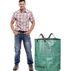 GK17880-2X Trädgårdspåsar 272L Rivsäkra Heavy Duty Trädgårdsavfallspåsar Trädgårdssoppåsar