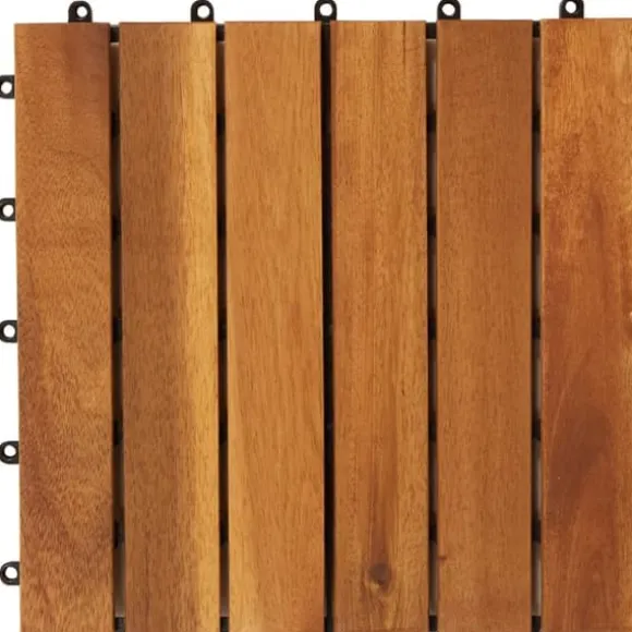 Golvbeläggning - Balkongplattor med vertikal design 30 x 30, 30 st