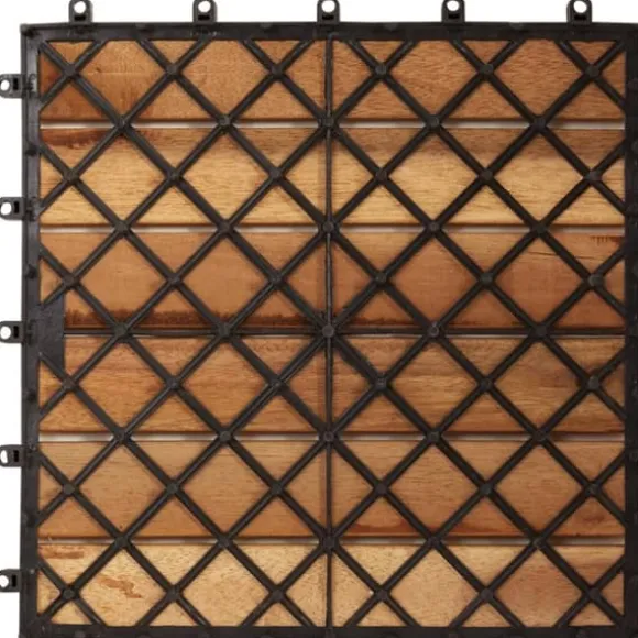 Golvbeläggning - Balkongplattor med vertikal design 30 x 30, 30 st