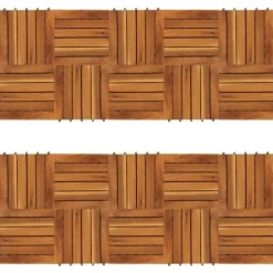 Golvbeläggning - Balkongplattor med vertikal design 30 x 30 20 st