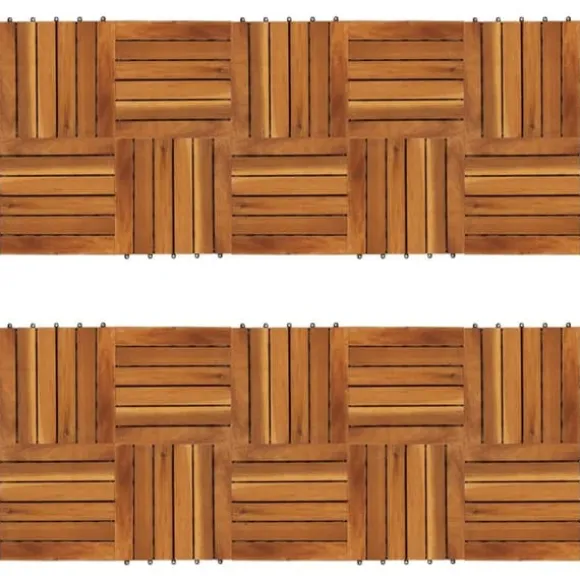 Golvbeläggning - Balkongplattor med vertikal design 30 x 30 20 st