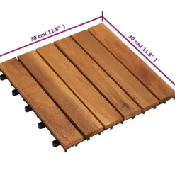 Golvbeläggning - Balkongplattor med vertikal design 30 x 30 20 st