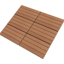 Golvbeläggning - Living Markplattor WPC 60x30 cm 6 st 1 m² brun