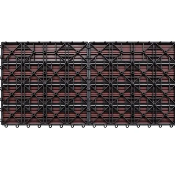 Golvbeläggning - Living Markplattor WPC 60x30 cm 6 st 1 m² brun