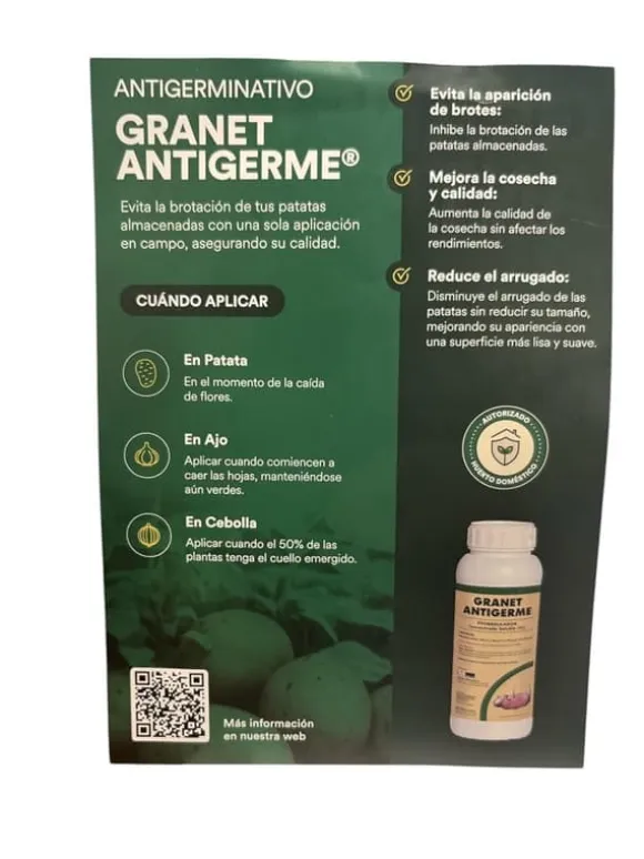 Granat Antigerme, Effektiv Spiringhämning, Förbättrar Skörde Kvalitet, Användarvänlig Tillämpning