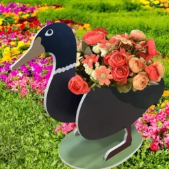 Gör-det-själv djur blomkruka Tecknad Desktop Suckulenta Planter Trädgård prydnad hantverk