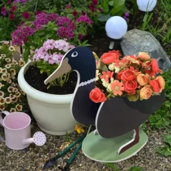 Gör-det-själv djur blomkruka Tecknad Desktop Suckulenta Planter Trädgård prydnad hantverk