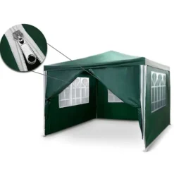 Grön trädgårdspaviljong 3x3m 4935