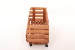 Grönsakslåda på hjul RAWA /bredd 77cm - Brun