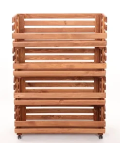 Grönsakslådor på hjul RAWA /bredd 77cm - Bruna