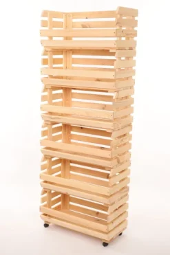 Grönsakslådor på hjul RAWA /bredd 57cm - Natur