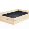 Grönsaksträdgårdslåda - avelslåda - 120x80x18 cm - trä - med markduk