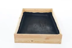 Grönsaksträdgårdslåda - avelslåda - 120x80x18 cm - trä - med markduk