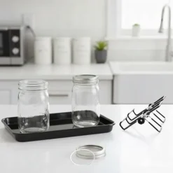 Groddningsburkar Set, 16,5x10 cm, Glas