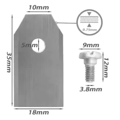 Gräsklipparknivar 45-pack knivblad till Husqvarna Automower / Gardena