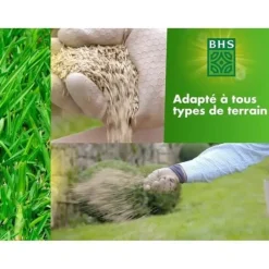 Gräsmatta - BHS - Rustik gräsmatta 1 KG - Starkare och bättre skyddad - Snabb och hållbar - Alla typer av terräng och klimat, Robust