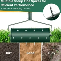 Gräsmattebeluftare, 46x130 cm/53x130 cm, Grön