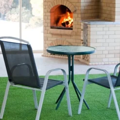 Gummikakel med konstgräs på 30 mm - 50x50 cm