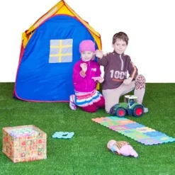 Gummikakel med konstgräs på 30 mm - 50x50 cm