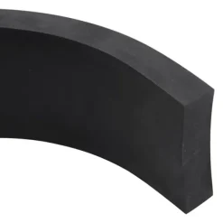 Gummikant för snöplog svart 100x8x2 cm