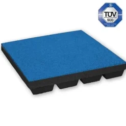 Gummiplatta 45mm Blå - 50x50cm - hålanslutning