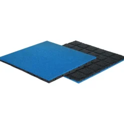 Gummiplatta 45mm Blå - 50x50cm - hålanslutning