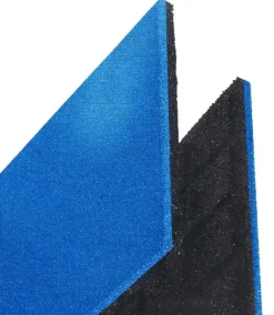 Gummiplatta 45mm Blå - 50x50cm - hålanslutning