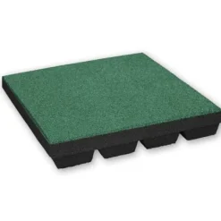 Gummiplattor 55 mm - 1 m2 (4 plattor à 50 x 50 cm) - Grön
