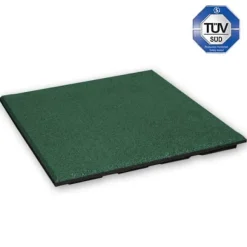 Gummiplattor 30 mm - 1 m2 (4 plattor à 50 x 50 cm) - Grön