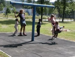 Gummiplattor 110 mm - 50 x 50 cm - Svart