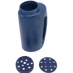 Handhållen gödselspridare Handhållen gräsfröspridare Grödspridning Saltsåddkruka Blå