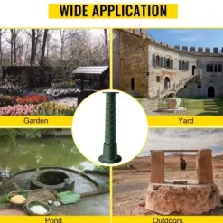 Handvattenpumpstativ, 22,86x22,86x66 cm, Grön, Gjutjärn