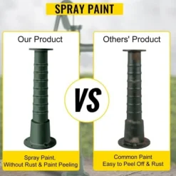 Handvattenpumpstativ, 22,86x22,86x66 cm, Grön, Gjutjärn