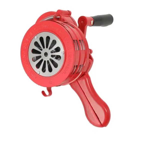 Handvevad Sirenhorn, Bärbart Larm System, Ingen Ström Krävs,Röd