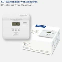 Hekatron KonexXt CO One Kolmonoxid-detektor inkl. 10 års batteri batteri Detektering Kolmonoxid