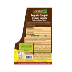 Heltäckande flytande gödningsmedel - SOLABIOL - 2,5 L - Upp till 250 L lösning - Universal - Alla typer av grödor