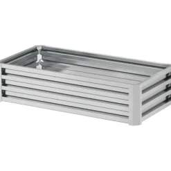 Högbädd i stål 120x60x30,5 cm, rostfri & vädertålig – balkong/trädgård