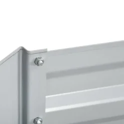 Högbädd i stål 180x90x60 cm, stapelbar/ihopkopplingsbar – blommor & växter