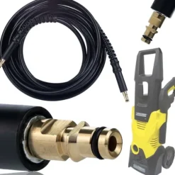 Högtrycksslang 15m Click-Click för Kärcher K2 K3 K4 K5 K6 K7 högtryckstvätt