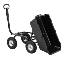 hillvert - Trädgårdsvagn - Tippbar - 550 kg - 150 L