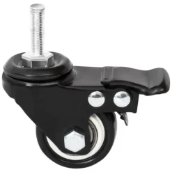 Hjul till odlingslåda - Slitstarka järnhjul för enkel flytt | Färg: Svart | Storlek: 8x3,5x8 cm