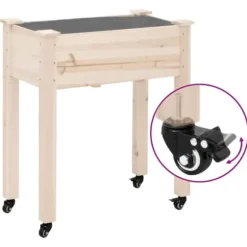 Hjul till odlingslåda 4 st svart 8x3,5x8 cm järn